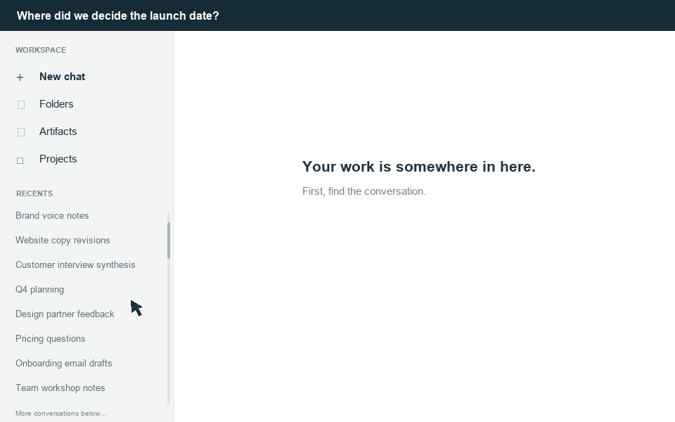 A long list of AI chats